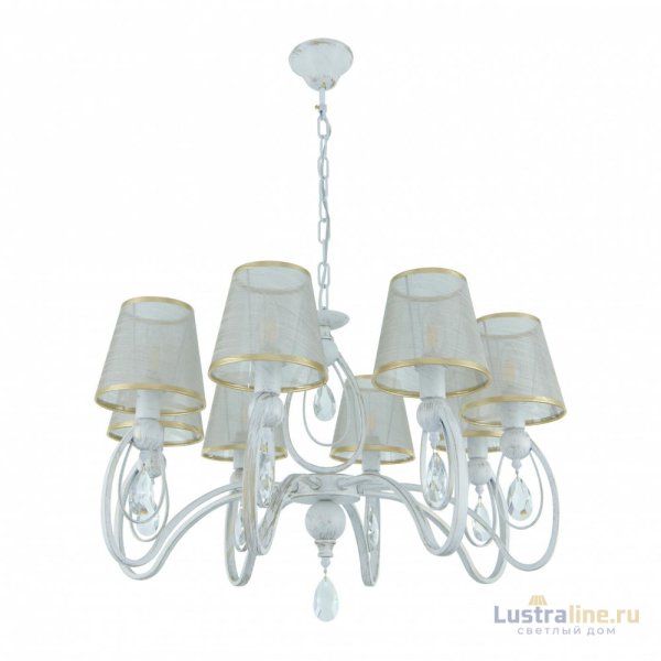 Подвесная люстра Arte Milano 347203/8 WT+G Подвесная люстра Arte Milano 347203/8 WT+G