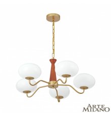 Подвесная люстра Arte Milano Napoli 310166/D680/5 BS/WD