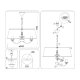 Подвесная люстра Ambrella Light High Light Ceramo Classic LH75021