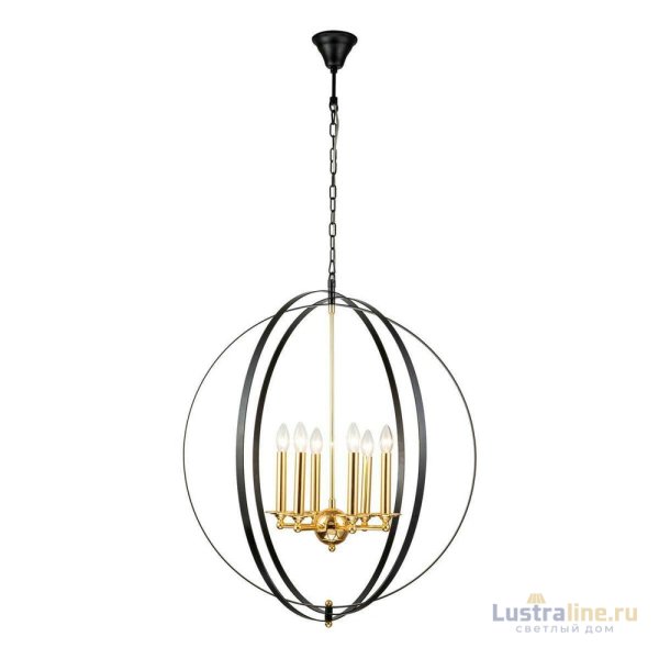 Подвесная люстра iLamp Element 9977-800 GoldBlack Подвесная люстра iLamp Element 9977-800 GoldBlack