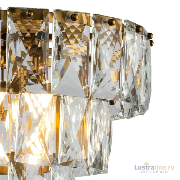 Подвесная люстра Delight Collection Amazone KG1113P-7 brass/clear Подвесная люстра Delight Collection Amazone KG1113P-7 brass/clear