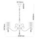 Подвесная люстра MW-Light Эллегия 303012505