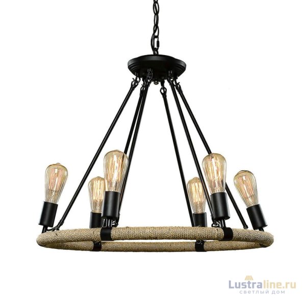 Подвесная люстра LOFT IT Rope filament Loft1861/6