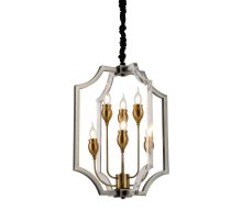 Подвесная люстра Lumina Deco Modesco LDP 8014-3+3 BK+AK