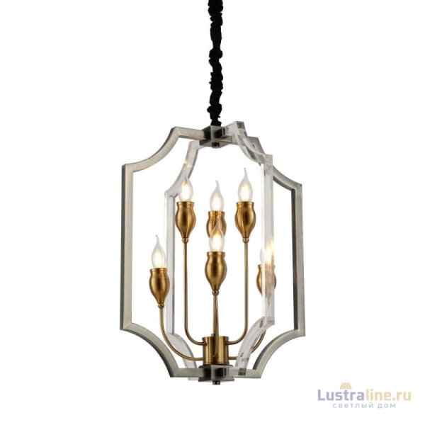 Подвесная люстра Lumina Deco Modesco LDP 8014-3+3 BK+AK