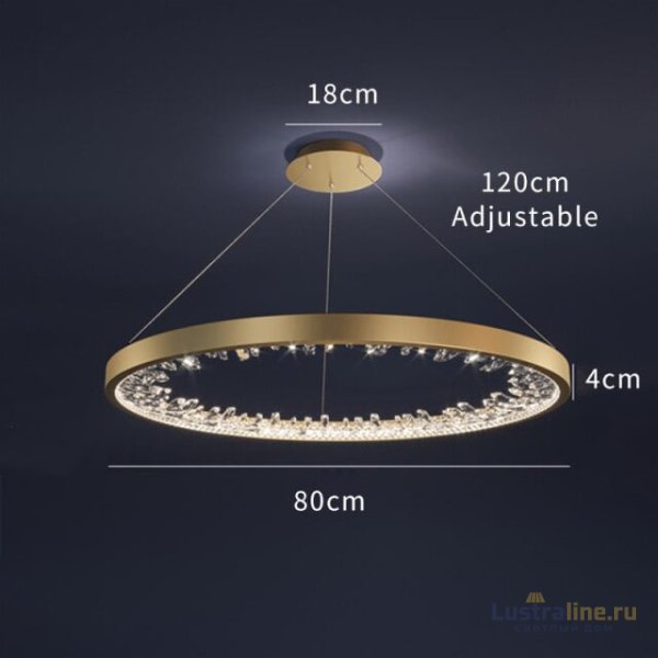 Подвесная люстра Delight Collection XD-80 gold