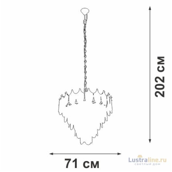 Подвесная люстра Vitaluce V5813-8/17