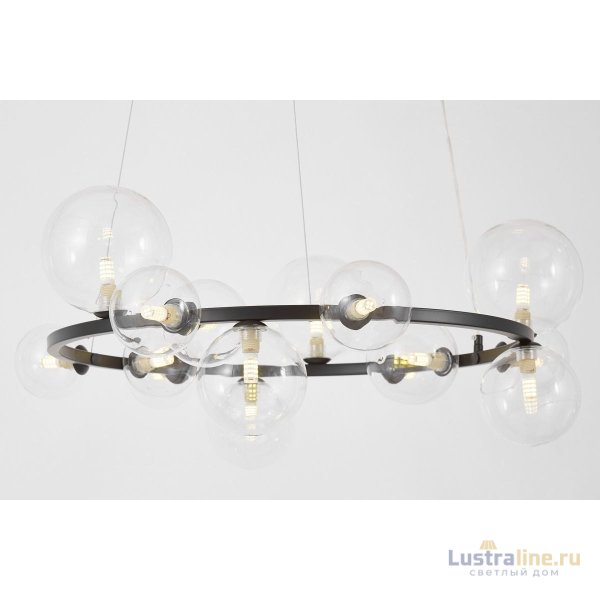 Подвесная люстра Lumina Deco LDP 7033-15 BK+CL
