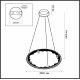Подвесная люстра Odeon Light Hightech Cayon 7001/55L