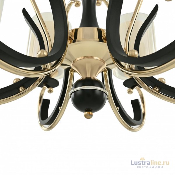 Подвесная люстра Arte Milano Florentia 302237/6 Bk/Gd Подвесная люстра Arte Milano Florentia 302237/6 Bk/Gd