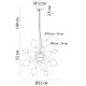 Подвесная люстра Arte Lamp Molecule A8313SP-6GO