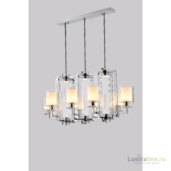 Подвесная люстра iLamp King RM6201-8P CR+CL Подвесная люстра iLamp King RM6201-8P CR+CL