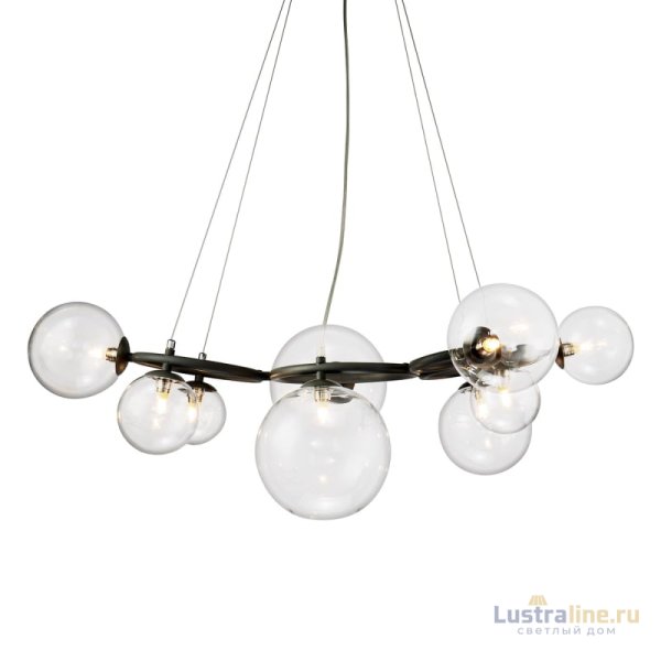 Подвесная люстра Delight Collection Wendt KG1202P-9 grey/clear