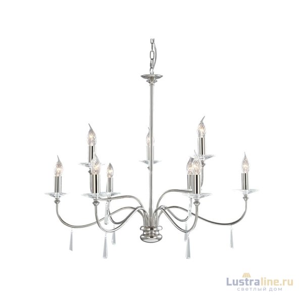 Подвесная люстра Elstead Lighting Finsbury park FP9-POL-NICKEL