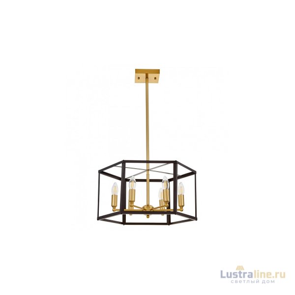 Подвесная люстра Lumina Deco Lorton LDP 1142-6 BK+MD