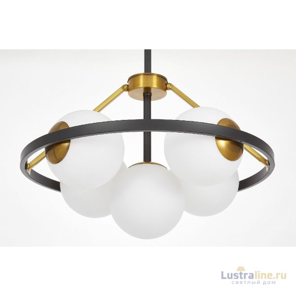 Подвесная люстра Lumina Deco Donzano LDP 8034-5 BK+WT