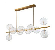 Подвесная люстра Delight Collection Globe Mobile KG0965P-10L brass