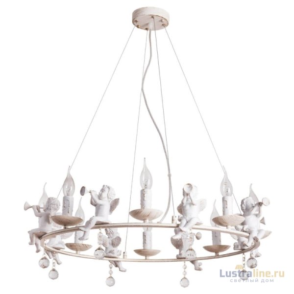 Подвесная люстра Arte Lamp Amur A1133SP-8WG Подвесная люстра Arte Lamp Amur A1133SP-8WG