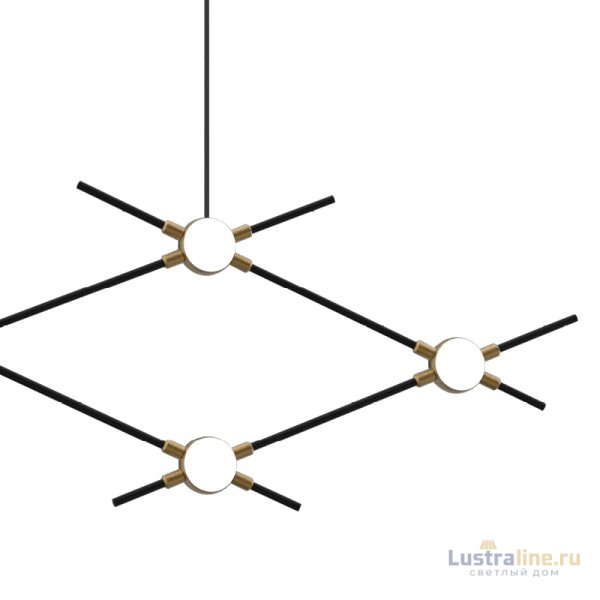 Подвесная люстра DeLight Collection Molecular MD18001067-4A black/gold Подвесная люстра DeLight Collection Molecular MD18001067-4A black/gold