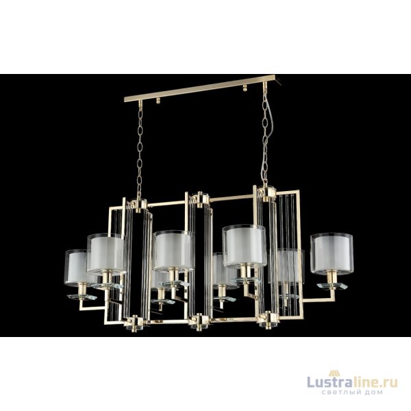 Подвесная люстра Crystal Lux Nicolas NICOLAS SP8 L1000 GOLD/WHITE Подвесная люстра Crystal Lux Nicolas NICOLAS SP8 L1000 GOLD/WHITE