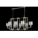 Подвесная люстра Crystal Lux Nicolas NICOLAS SP8 L1000 GOLD/WHITE