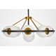 Подвесная люстра Lumina Deco Donzano LDP 8034-9 BK+WT