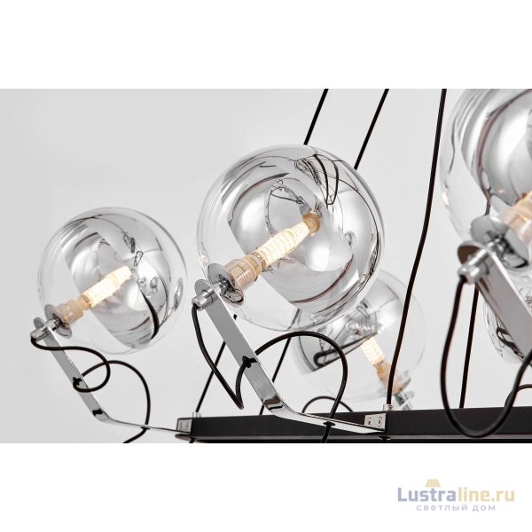 Подвесная люстра Lumina Deco LDP 9110-8-PR BK+CHR Подвесная люстра Lumina Deco LDP 9110-8-PR BK+CHR