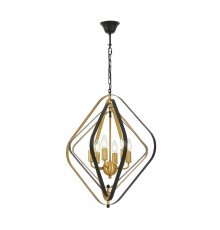Подвесная люстра Lumina Deco Crulia LDP 8005-6 BK+MD