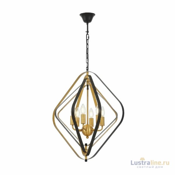 Подвесная люстра Lumina Deco Crulia LDP 8005-6 BK+MD