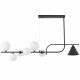 Подвесная люстра Lumina Deco LDP 7036-7 BK+WT