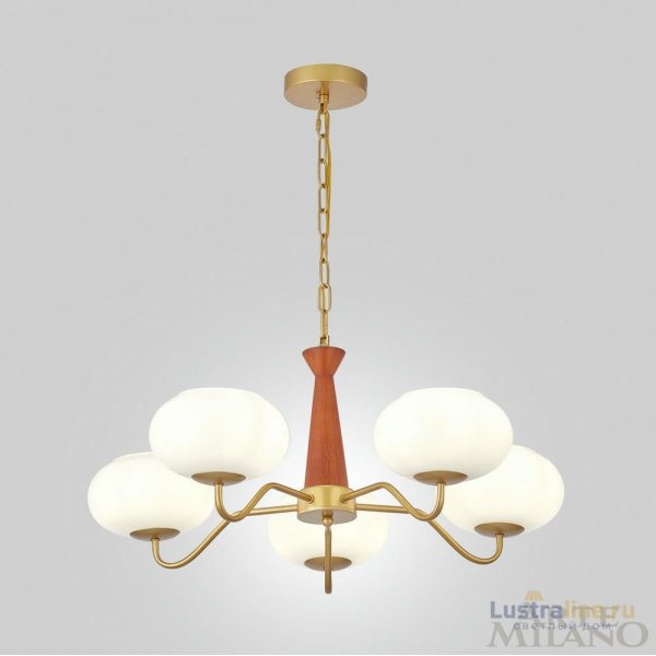 Подвесная люстра Arte Milano Napoli 310166/D680/5 BS/WD Подвесная люстра Arte Milano Napoli 310166/D680/5 BS/WD