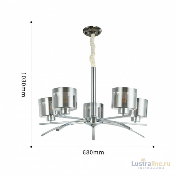 Подвесная люстра Arte Milano Neapolis 278207/5 Ni