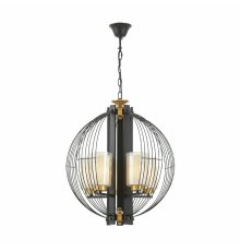 Подвесная люстра Lumina Deco Ponti LDP 1245-5 BK+MD