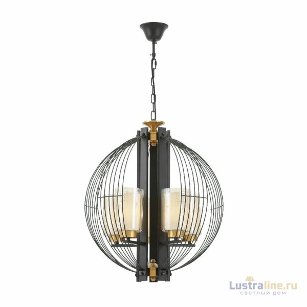 Подвесная люстра Lumina Deco Ponti LDP 1245-5 BK+MD