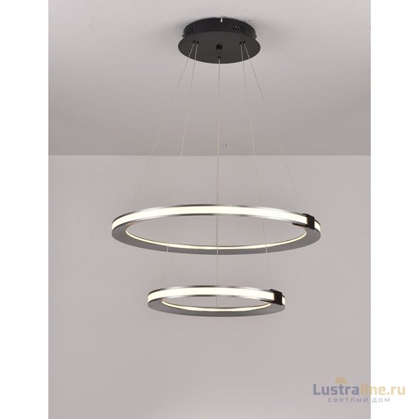 Подвесная люстра iLedex Vision 9225-6+4SD GR+BK