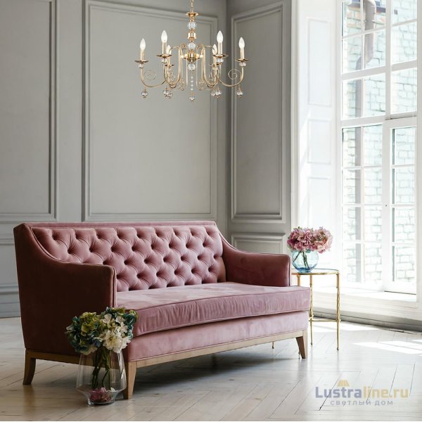 Подвесная люстра Escada Shine 678/6PL Gold Подвесная люстра Escada Shine 678/6PL Gold