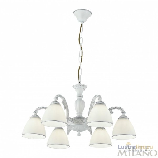 Подвесная люстра Arte Milano 340837/6 WT+SL Подвесная люстра Arte Milano 340837/6 WT+SL