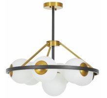 Подвесная люстра Lumina Deco Donzano LDP 8034-7 BK+WT