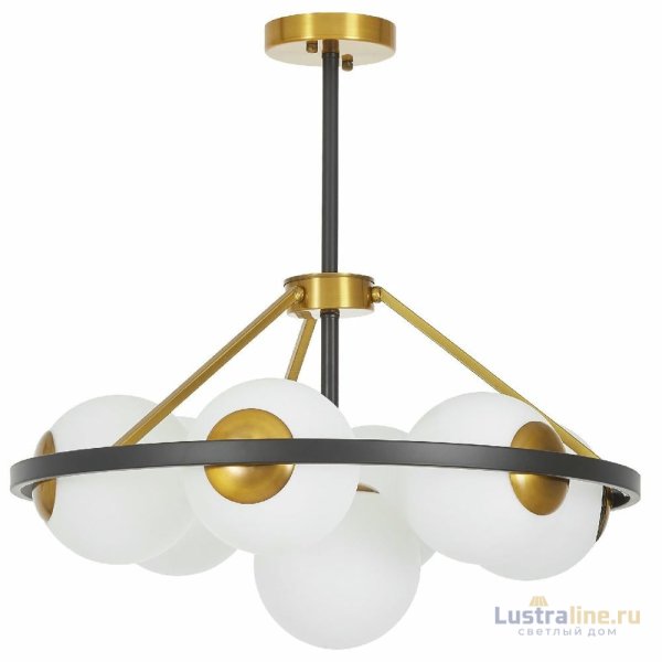 Подвесная люстра Lumina Deco Donzano LDP 8034-7 BK+WT