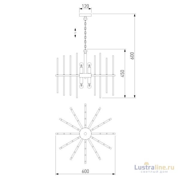 Подвесная люстра Bogates Allure 356/6 Smart Подвесная люстра Bogates Allure 356/6 Smart