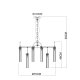 Подвесная люстра Arte Lamp Borgia A4088LM-12AB