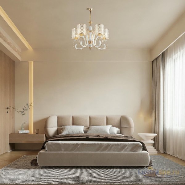 Подвесная люстра Arte Milano Florentia-1237 301237/5 Wh/Gd Подвесная люстра Arte Milano Florentia-1237 301237/5 Wh/Gd