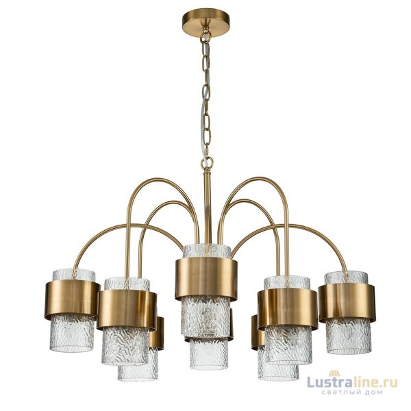 Подвесная люстра Indigo Eleganza 12019/A/8P Brass V000323 Подвесная люстра Indigo Eleganza 12019/A/8P Brass V000323