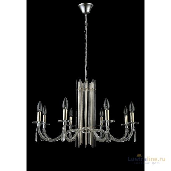 Подвесная люстра Crystal Lux AURELIO SP8 GOLD+CHROME/TRANSPARENT Подвесная люстра Crystal Lux AURELIO SP8 GOLD+CHROME/TRANSPARENT