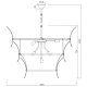 Подвесная люстра iLamp Gramercy 15602-19 ANB+CL