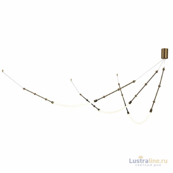 Подвесная люстра Indigo Corda 14010/3P Brass V000064L
