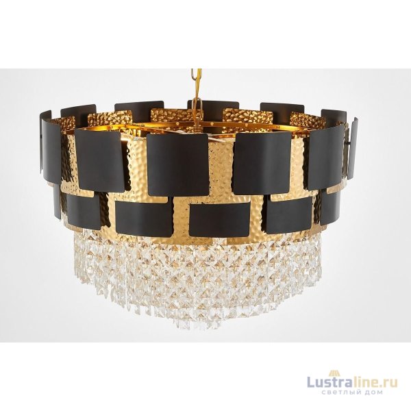 Подвесная люстра Lumina Deco LDP 7045-600 BK+GD