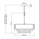 Подвесная люстра Hinkley Reverie QN-REVERIE-8P-CPG