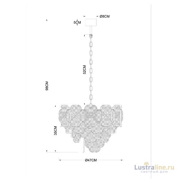 Подвесная люстра Arte Lamp Mallika A4077LM-6GO Подвесная люстра Arte Lamp Mallika A4077LM-6GO