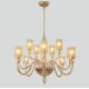 Подвесная люстра Crystal Lux SILVESTRO SP12 AMBER